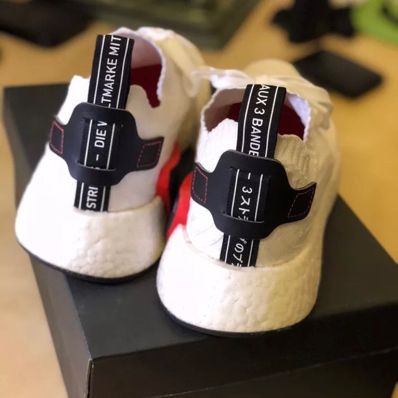 ADIDAS NMD R2 PRIMEKNIT WHITE - Picture 3 of 5